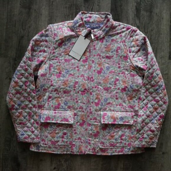 NWT Bagatelle Prism Stem Floral Printed Quilted Jacket Size Medium. Size Large. - Picture 3 of 12